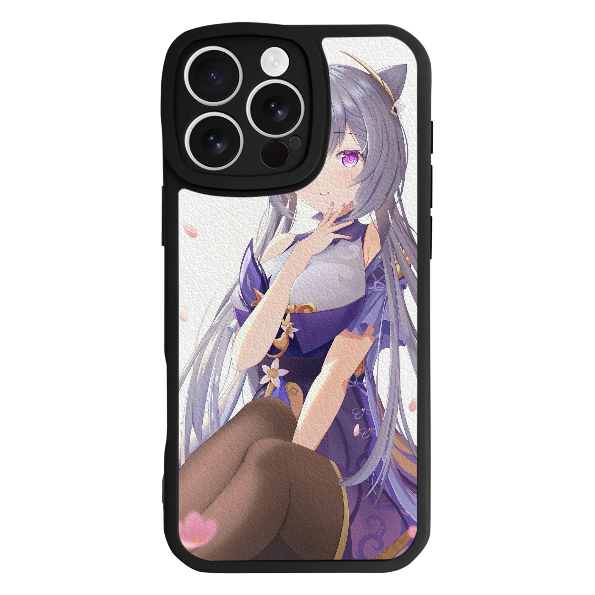 げんし神 genshin 【iPhone 16シリーズ対応】シリコンスマホケース（レザー調） 材質：シリコン
